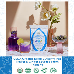 Organic Butterfly Pea Flower & Ginger